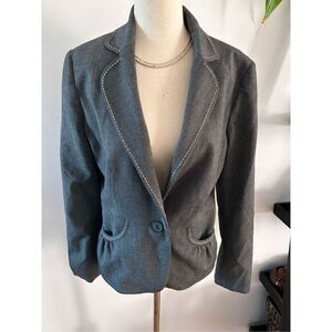 White House black market, gray blazer size 8